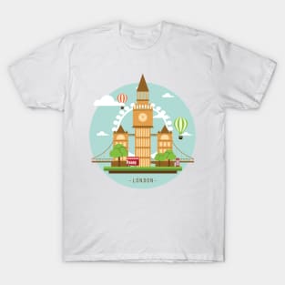 London,Travel Poster T-Shirt